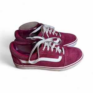 Vans Women's Fuchsia Suede Sneakers